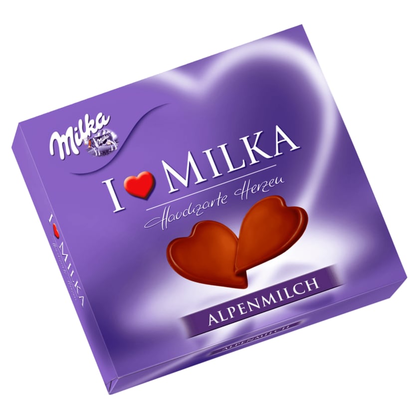 Milka I Love Milka Hauchzarte Herzen Alpenmilch 130g